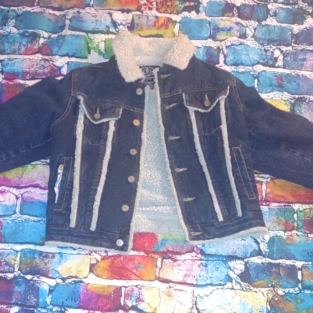 Denim and Sherpa jacket